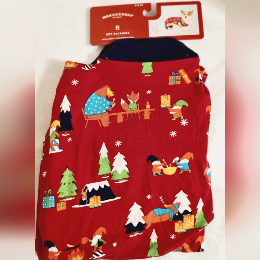 NWT Wondershop Size XL Christmas Gnome Pajamas for Dogs & Cats Super Cute